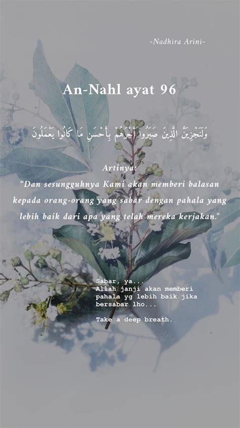 Salah satu pergolakan yang kerap dialami remaja adalah pergolakan rohani. Surah An Nahl Janji Allah Subhanahu Wa Ta Ala Pada Hamba Hambanya Yang Sabar Kutipan Agama ...