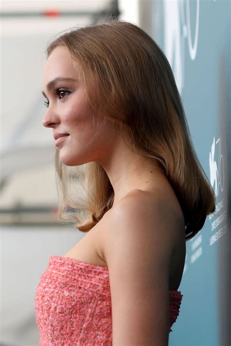 Lily Rose Depp In A Pink Dress At The Venice Film Festival Over 100