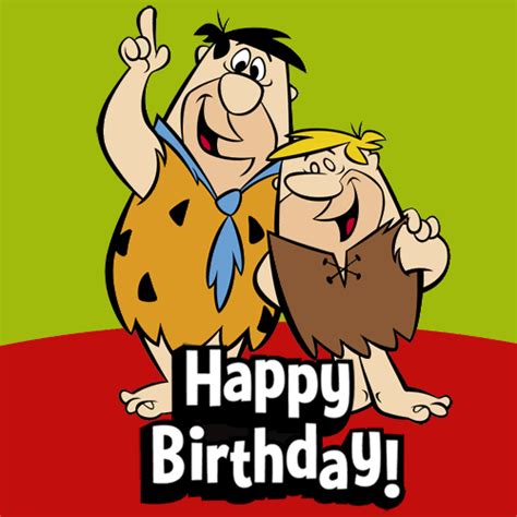 Fred And Barney Happy Birthday Happy Birthday Illustration