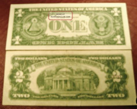 1953 Two Dollar Red Seal 2 Bill A 1953 1 00 Silver Certificate Sh