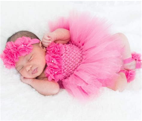 Cute Baby Tutu Dress Set Infant Girls Crochet Tulle Dress Tutus With