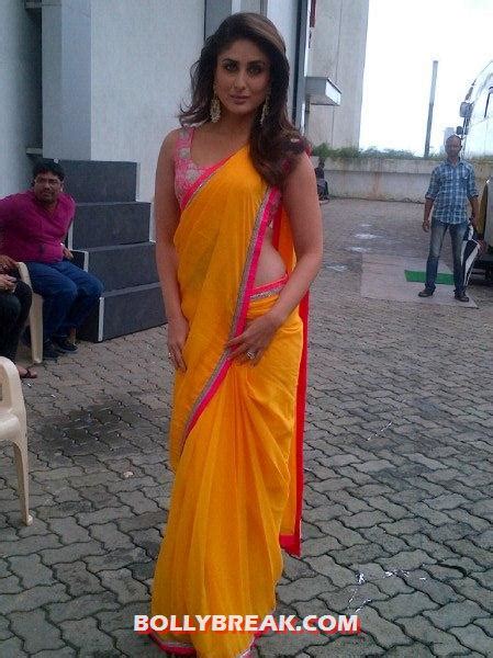 Kareena Kapoor In Orange Saree At Indian Idol 6 ~ Bollybreak