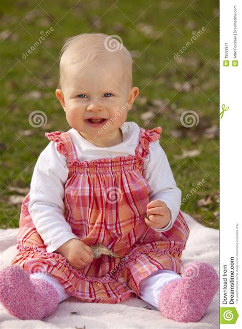 Laughing Baby Girl Stock Image Image Of Hair Effect