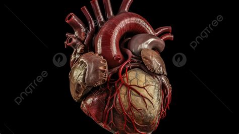 Human Heart In A Black Background Real Human Heart Pictures Human