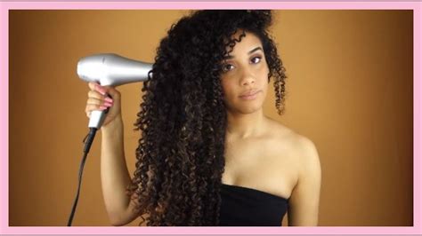 Next finger curl the entire length around your index finger. How to Diffuse Long Curly Hair with NO FRIZZ & Defined ...