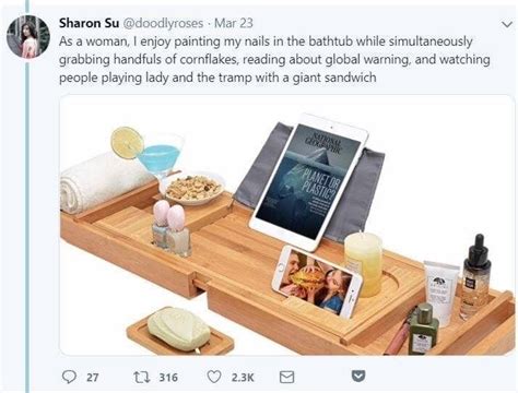Women Do These Bizarre Things In The Bathtub According To Clueless Bathtub Tray Brands