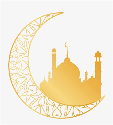 Islam Mosque Ramadan Moon Decorations Ramadan Ornament Vector