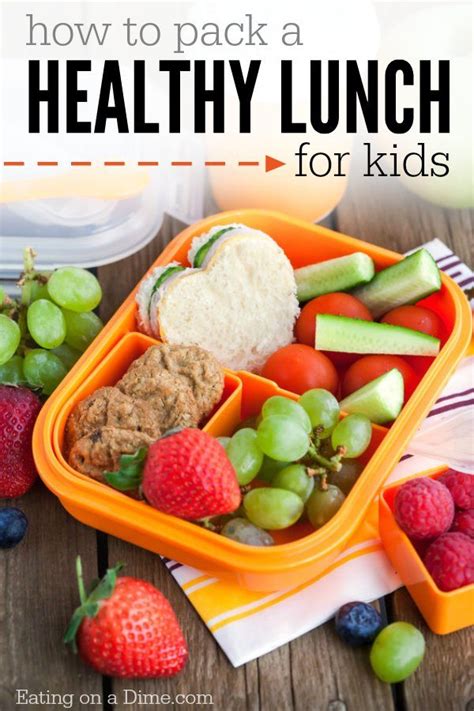 How to Pack Healthy Lunches for Kids - Eating on a Dime