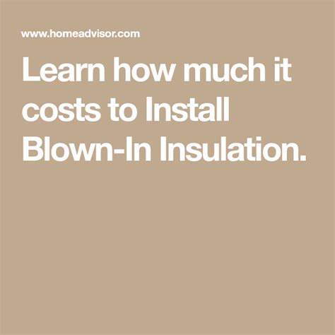 Find visit today and find more results. Learn how much it costs to Install Blown-In Insulation ...