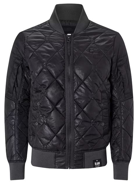 G Star Raw Batt Quilted Bomber Jacket Black At John Lewis And Partners