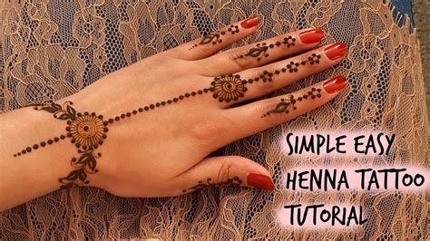 Simple Unique Diy Henna Mehendi Design For Beginners Youtube