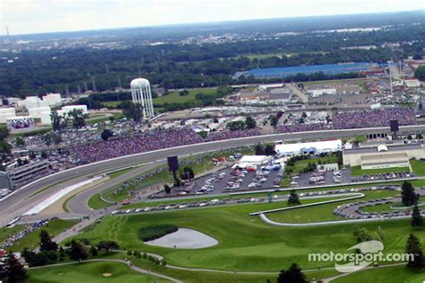 Aerial View Of Indianapolis Motor Speeway Turn 2 At Indy 500