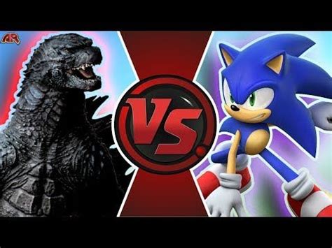 SONIC Vs GODZILLA Godzilla Vs Sonic The Hedgehog Animation CARTOON