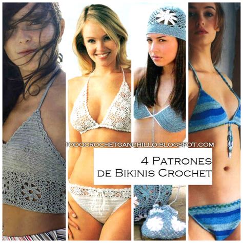 Patrones De Bikinis Para Tejer Al Crochet Modelos Todo Crochet