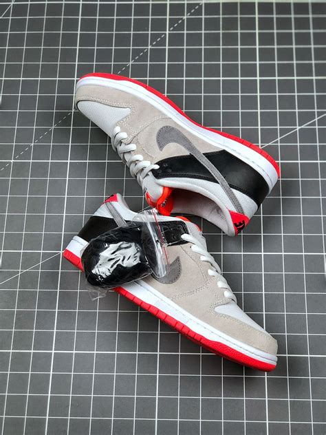 Nike Sb Dunk Low “infrared” Grey Black Cd2563 004 For Sale Sneaker Hello