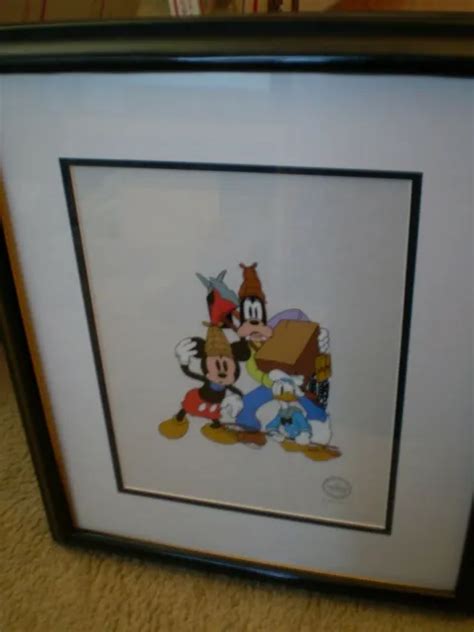 Mickey Mouse Donald Duck And Goofy Lonesome Ghost Disney Serigraph