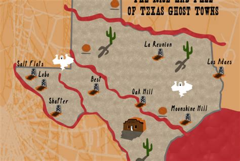 Map Of Texas Ghost Towns Map