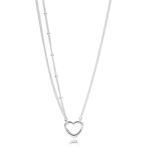 Pandora Open Heart Necklace Jewellery From Francis And Gaye Jewellers Uk