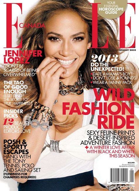 Jennifer Lopez Covers Elle Magazine Vogue Portadas Y Moda