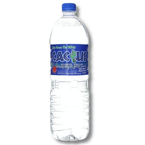 Cactus Natural Mineral Water 12x15l
