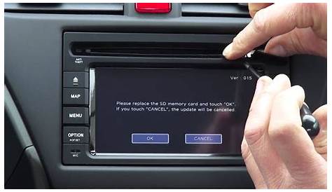 Honda SD navigation update manual - YouTube