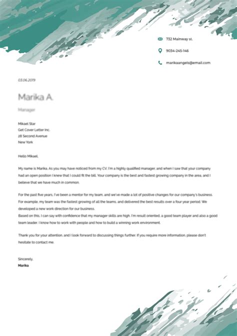 Graphic Designer Cover Letter Sample And Template 2020
