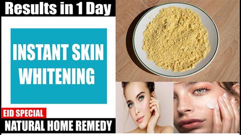 Instant Skin Whitening L Natural Home Remedy L Eid Special Youtube