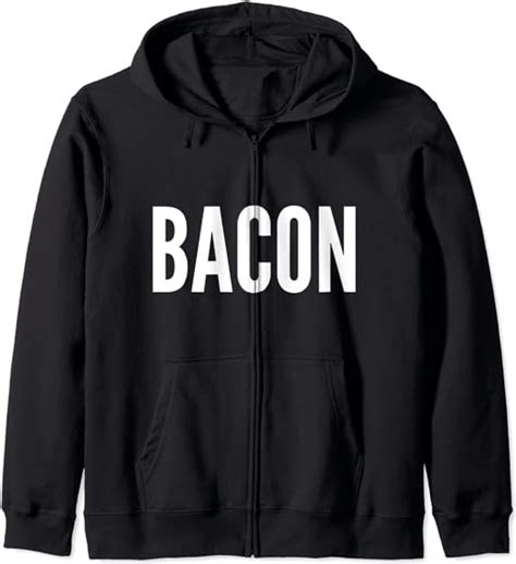 Bacon Lover Funny T Bacon Zip Hoodie Uk Fashion