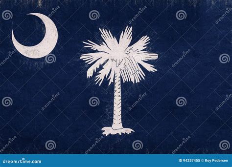 Flag Of South Carolina Grunge Stock Illustration Illustration Of