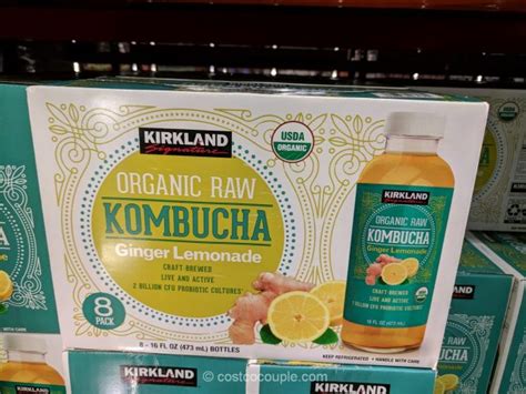 Kirkland Signature Organic Raw Ginger Lemonade Kombucha