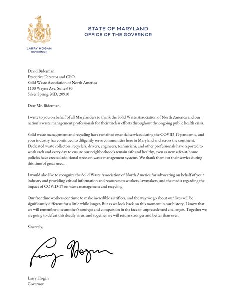 Maryland Governor Sends Letter Of Gratitude To Swana Swana Nj
