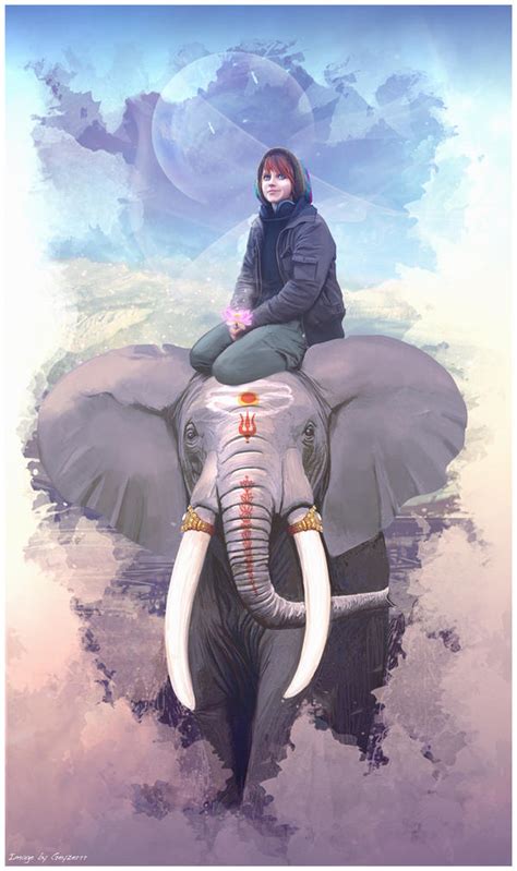 Girl And Elephant By Geyzerrr On Deviantart