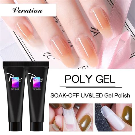 Verntion Acrylic Poly Extension Gel Quick Building Gel Polish Clear