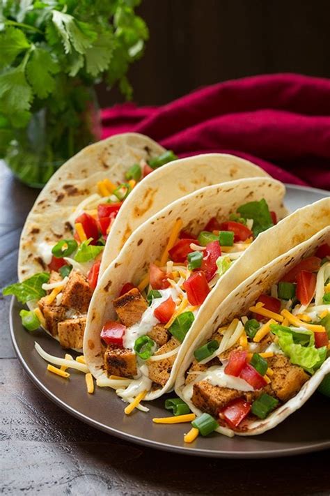The grilled chicken is so good and so versatile, i recommend even making more than the recipe below as you can store them in the freezer and use. Grilled Chicken Tacos with Cilantro Lime Ranch - Cooking ...