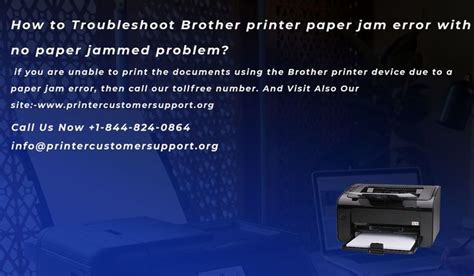 How To Troubleshoot Brother Printer Paper Jam Error With No Paper