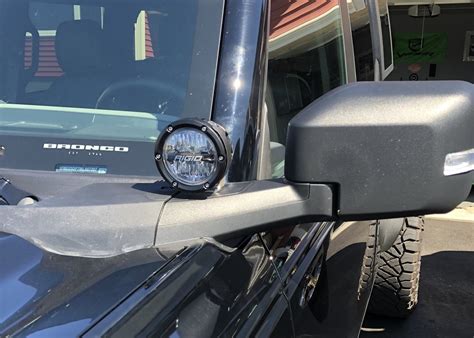 New Rigid 360 Lights Installed On Mirrors Bronco6g 2021 Ford