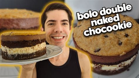 Bolo Naked Low Carb Sabor Cookie E Chocolate Receita Naked Cake Cetog Nico Senhor Tanquinho