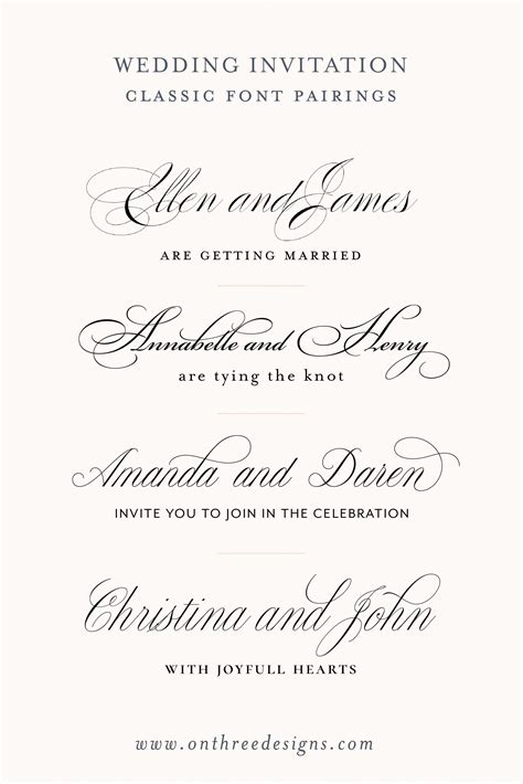 Pretty Fonts For Wedding Invitations Decorate