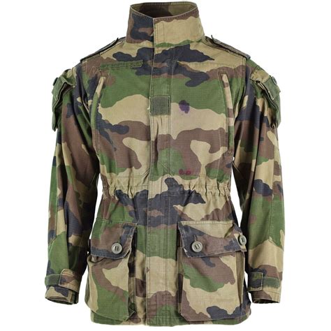 Genuine French Army Smock Jacket Cce Camo Military Combat Parka Rip