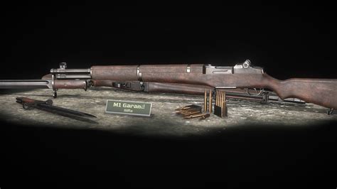 M1 Garand Rifle Buy Royalty Free 3d Model By Michael Karel