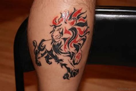 36 Nice Looking Lion Tattoos For Leg
