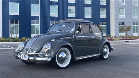 100 Electric 100hp 1958 Vw Beetle With Ragtop Sunroof In Anthracite
