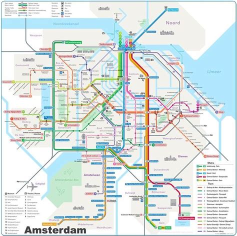 Amsterdam Tramvay Haritası In 2022 Metro Map Amsterdam Map Amsterdam