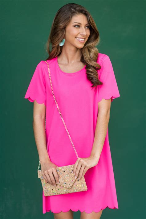 Faith In Femininity Dress Hot Pink The Mint Julep Boutique