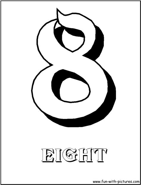 Number Eight Coloring Page