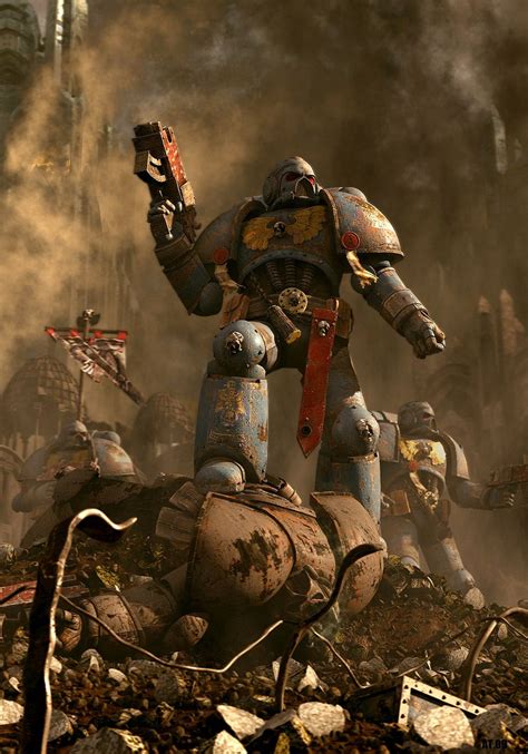 Space Marine 3d Warhammer 40k Art By Alberto Trujillo What An Art