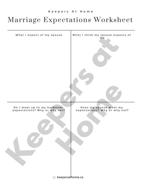 12 Free Marriage Worksheets And Printables Keepers At Home Marriage