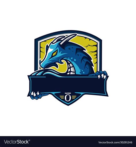 Dragon Mascot Logo Sport Royalty Free Vector Image