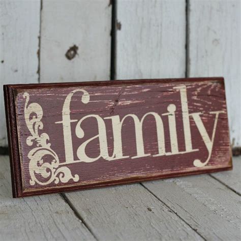 Reclaimed Painted And Distressed Wood Sign Rustic Typography Home