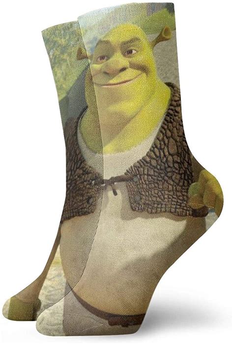Monster Shrek 2 Pairs Socks Crew Funny Casual Unisex Adult Mens